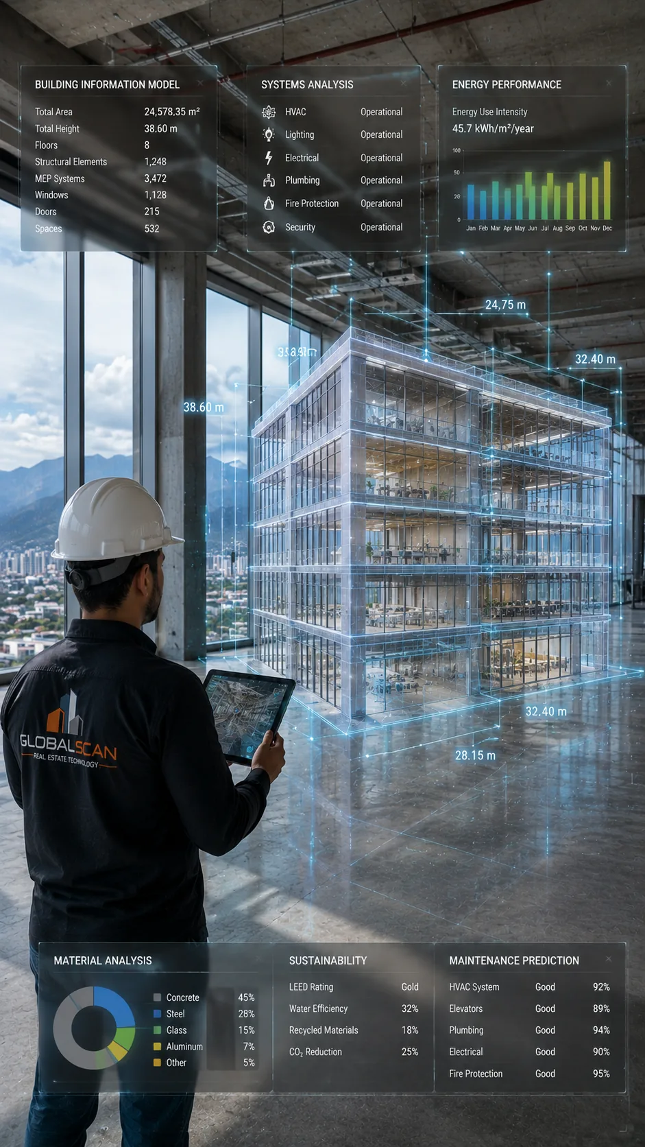 Scan to BIM — nube de puntos y gemelo digital de edificio