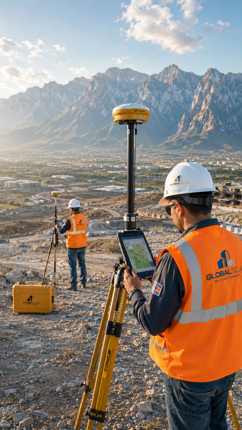Topografía tradicional georreferenciada con GNSS — deslindes y replanteo